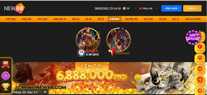 Người chơi có thể hoàn thành đặt cược Esport tại NEW88 bằng vài bước đơn giản